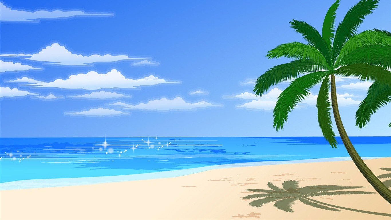 Vector Scenery Collection Wallpapers (2) #11 - 1366x768