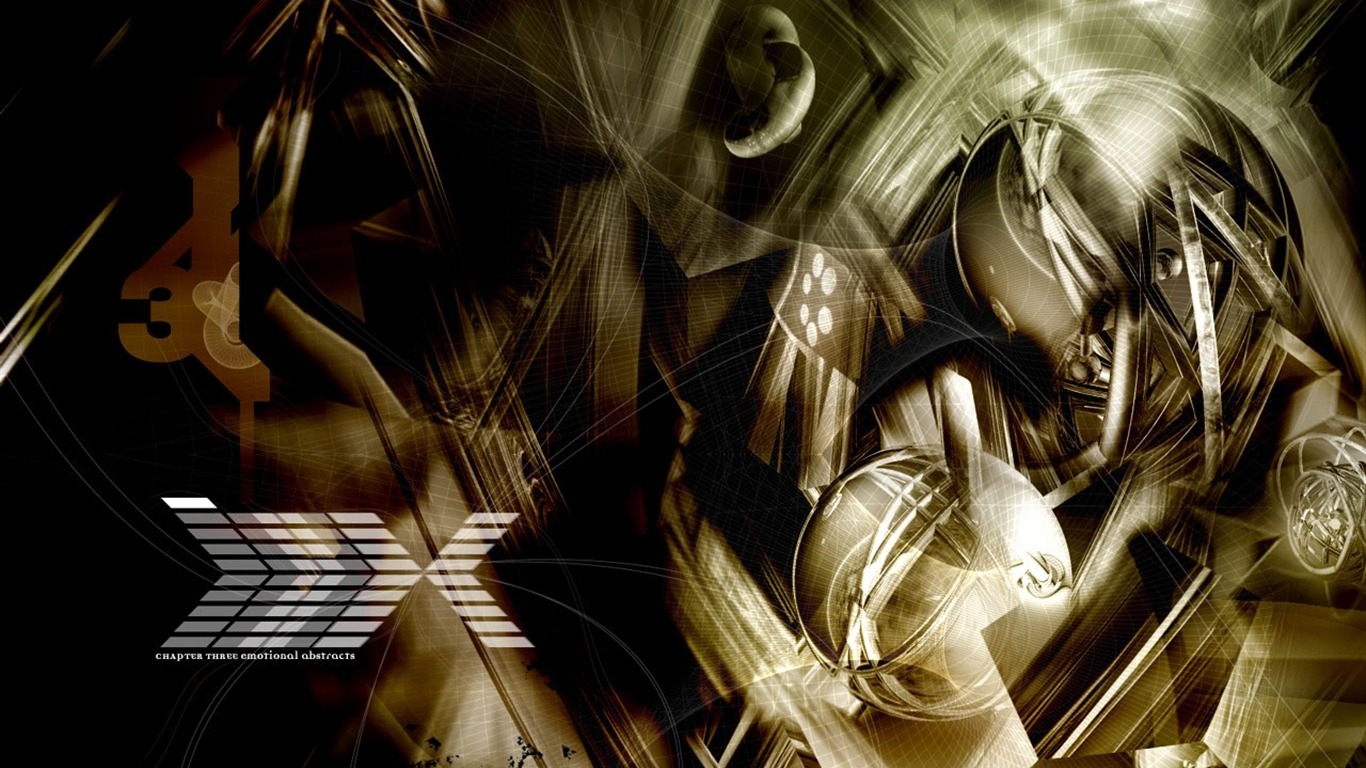 抽象視覺CG壁紙 #10 - 1366x768