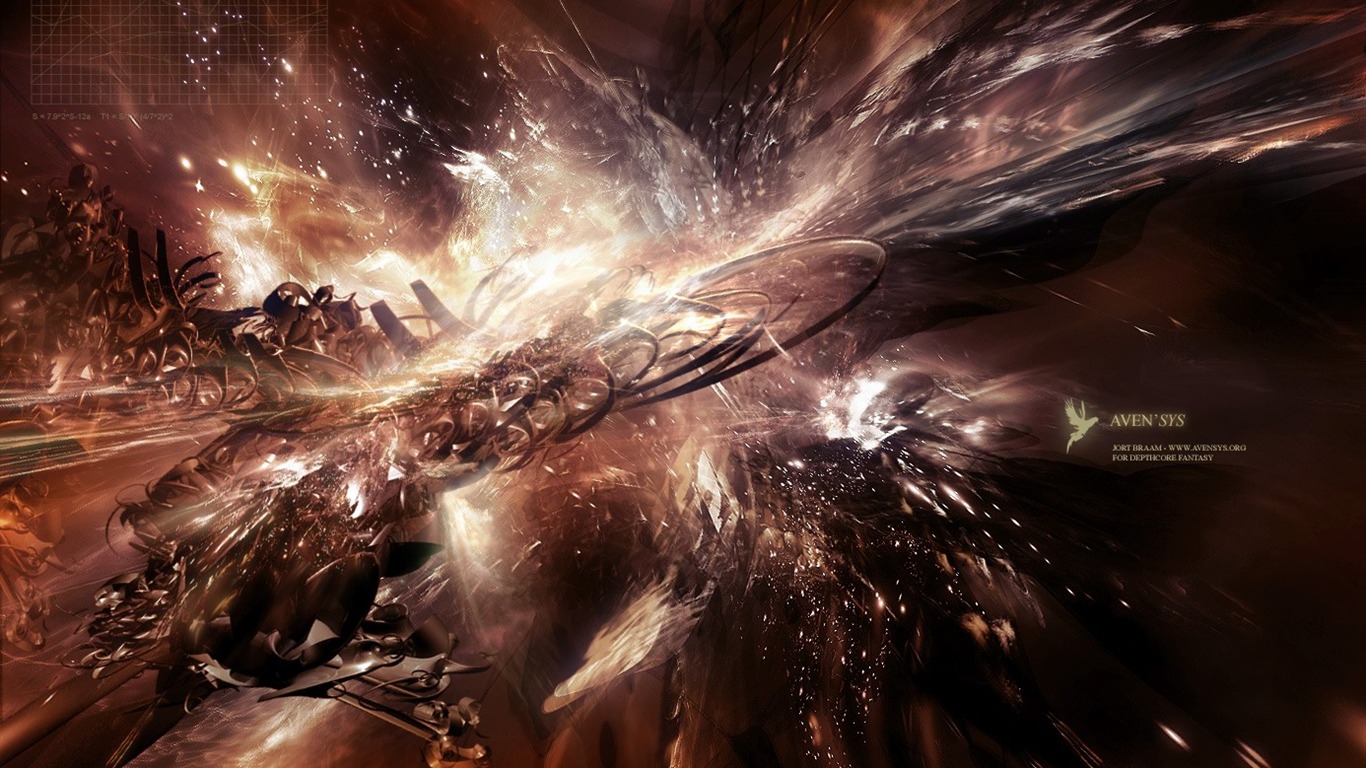 Abstract visual CG Wallpaper #21 - 1366x768