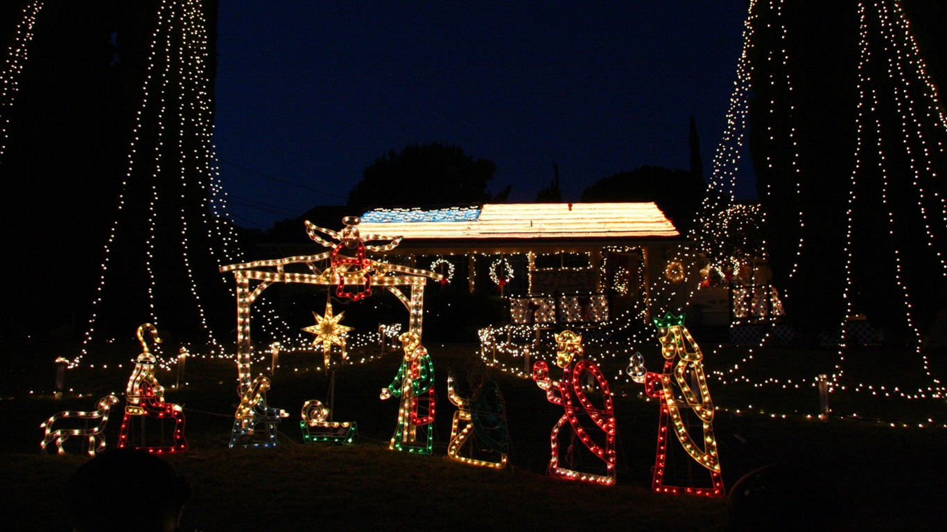 jardinería Navidad fondos de escritorio de la serie (17) #16 - 1366x768