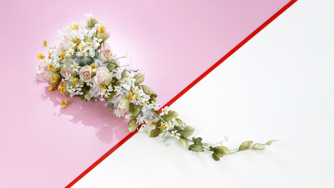웨딩 꽃 항목 월페이퍼 (1) #20 - 1366x768