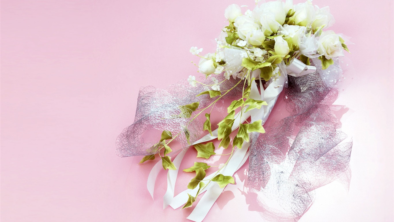 Wedding Flowers items wallpapers (1) #5 - 1366x768