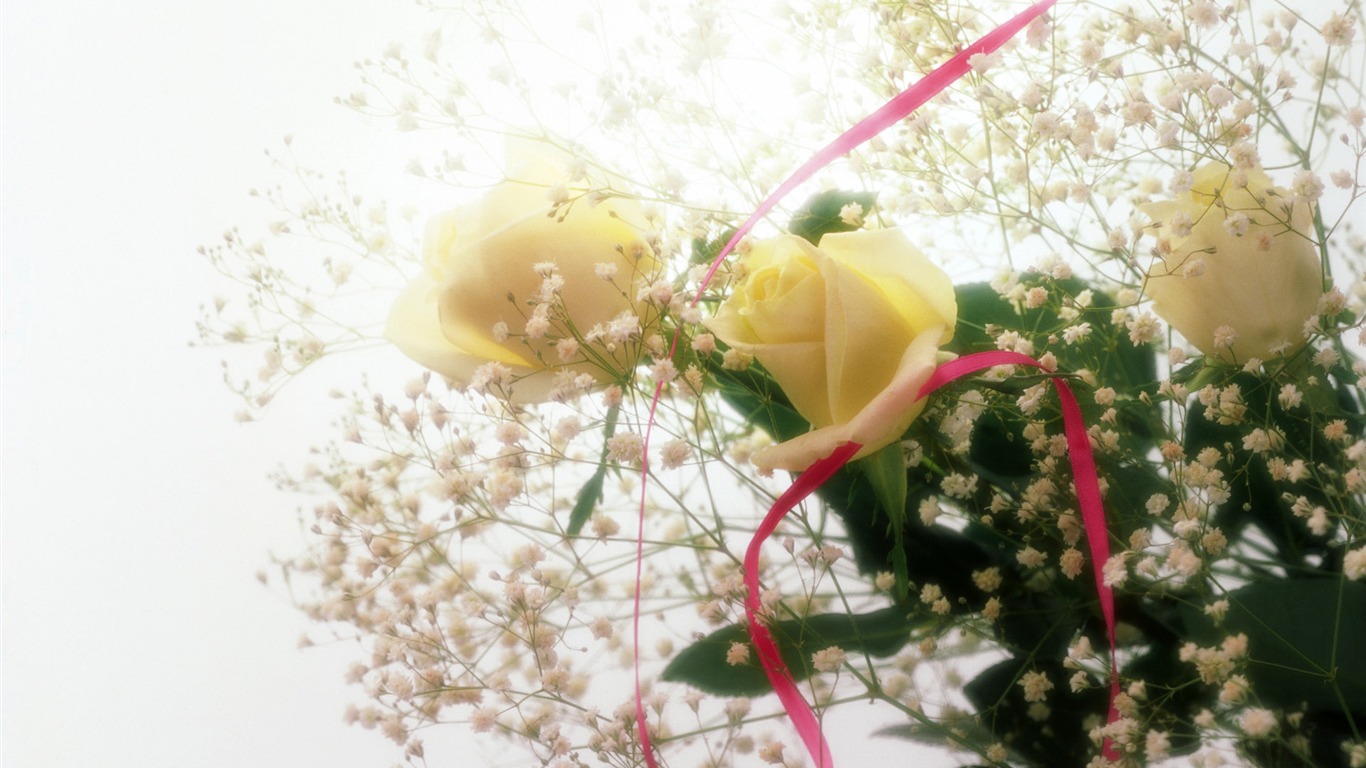 웨딩 꽃 항목 월페이퍼 (1) #7 - 1366x768