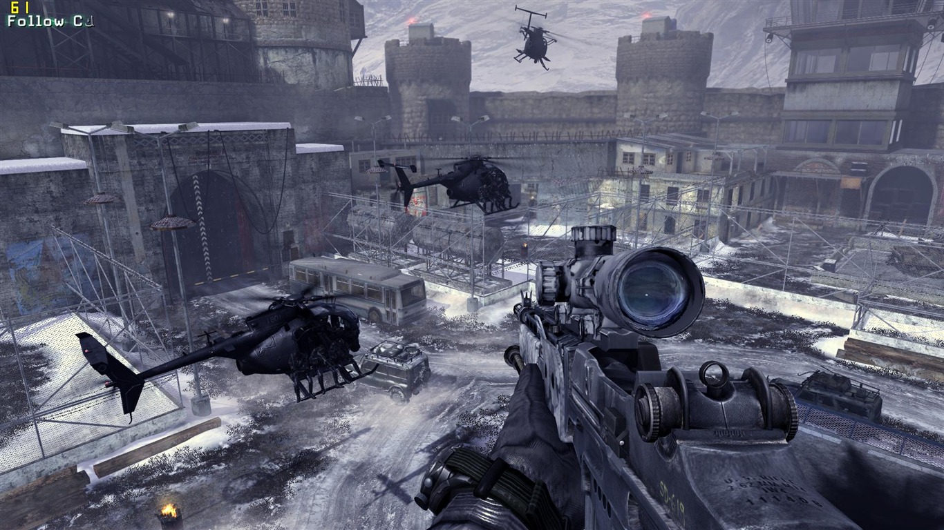 Call of Duty 6: Modern Warfare 2 Fondo de pantalla de alta definición (2) #20 - 1366x768