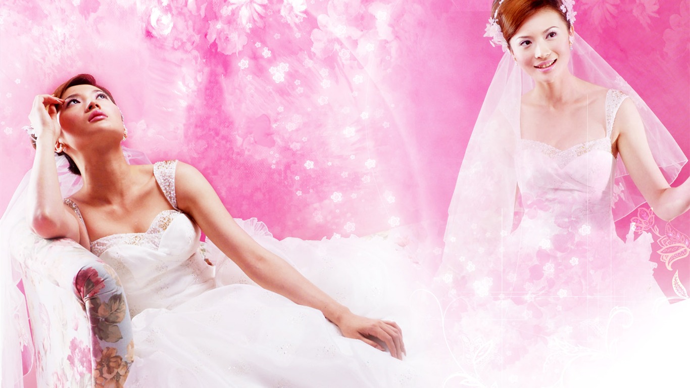 Wedding photography wallpaper album (2) #8 - 1366x768