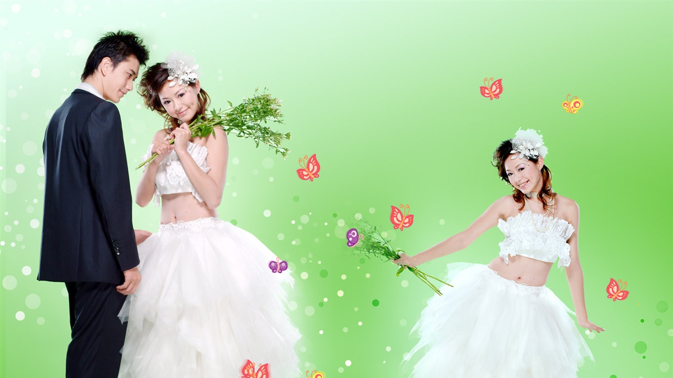Wedding photography wallpaper album (2) #15 - 1366x768