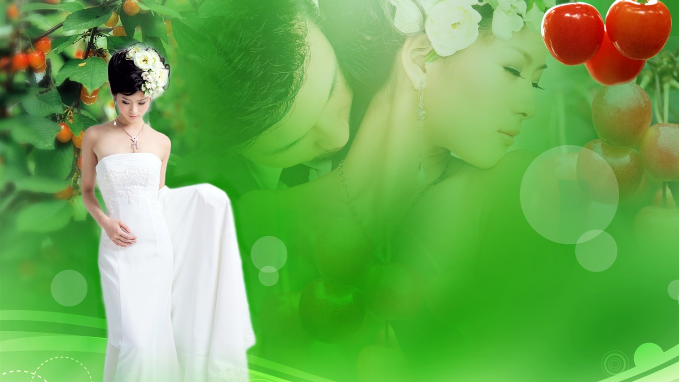 Wedding photography wallpaper album (2) #18 - 1366x768