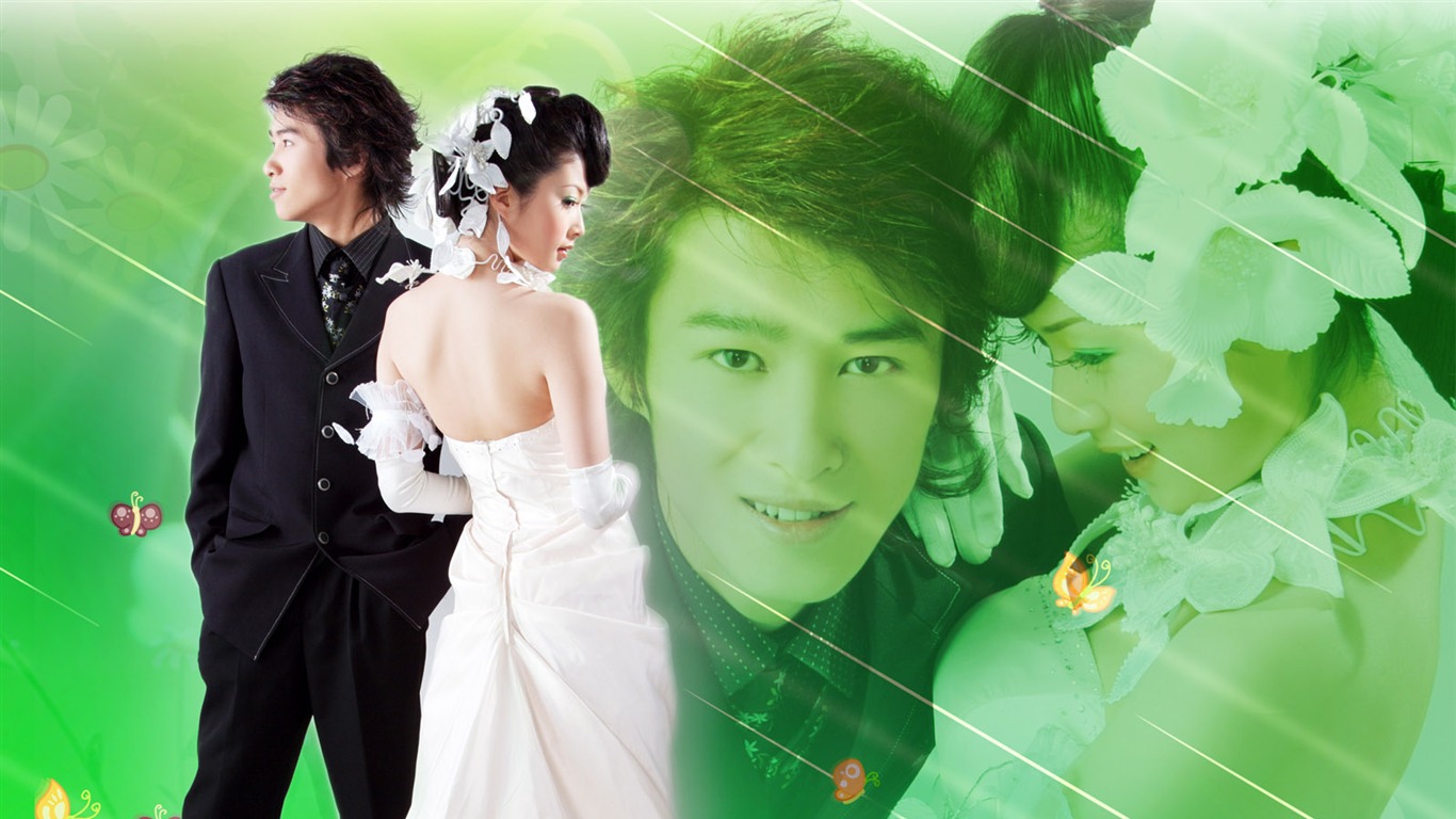 Wedding photography wallpaper album (2) #19 - 1366x768