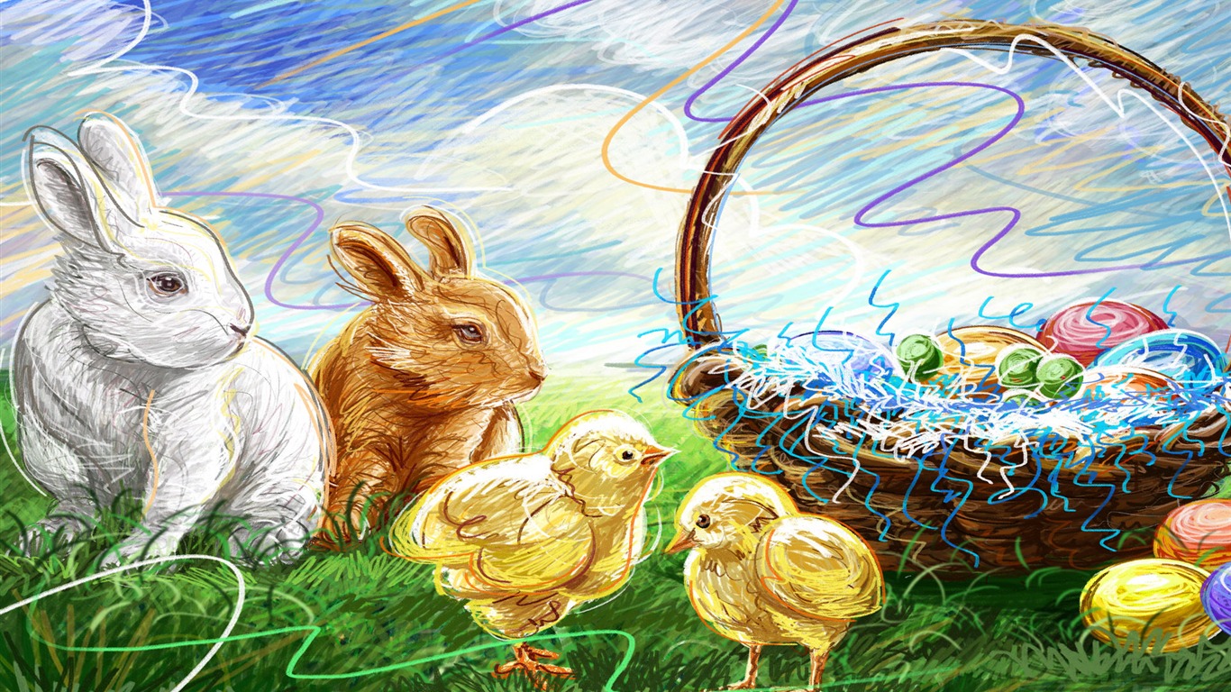 Easter wallpaper album (4) #8 - 1366x768