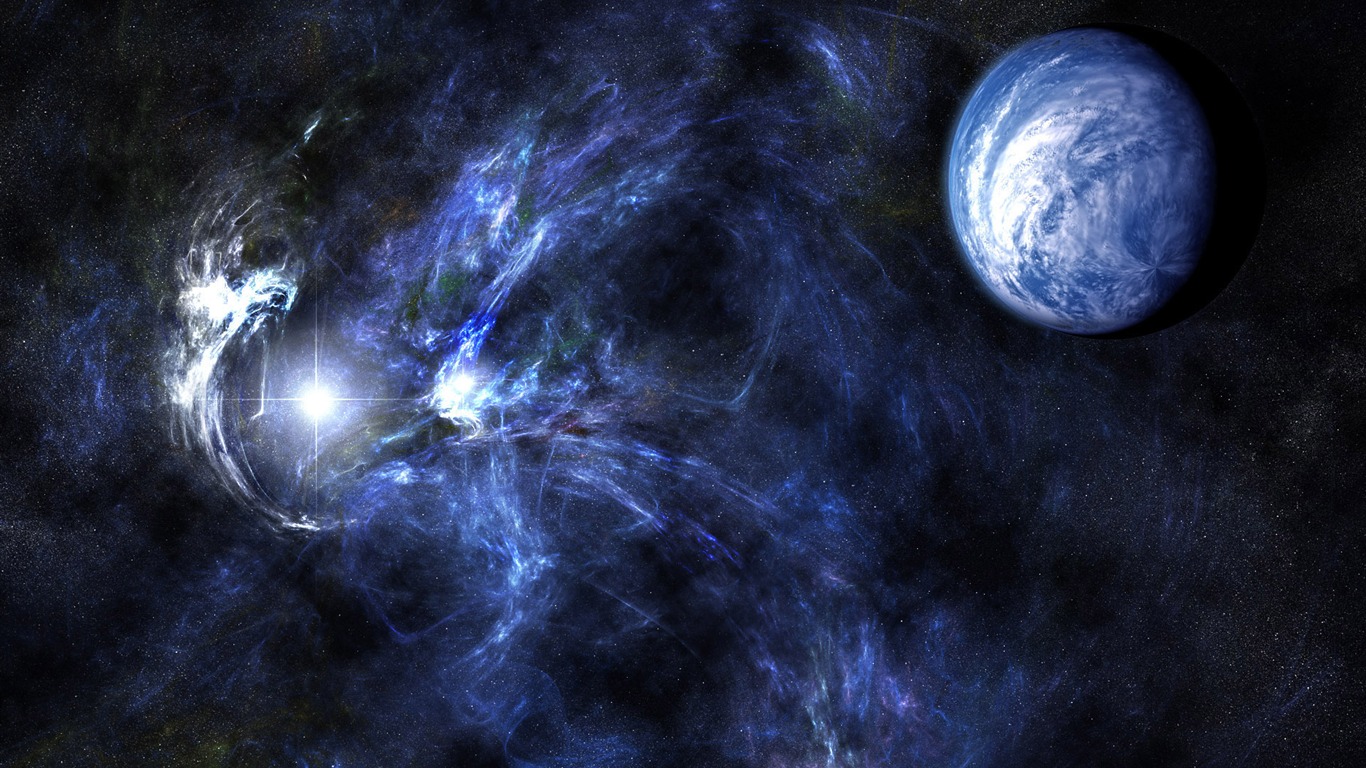 星空地球高清壁紙 #4 - 1366x768
