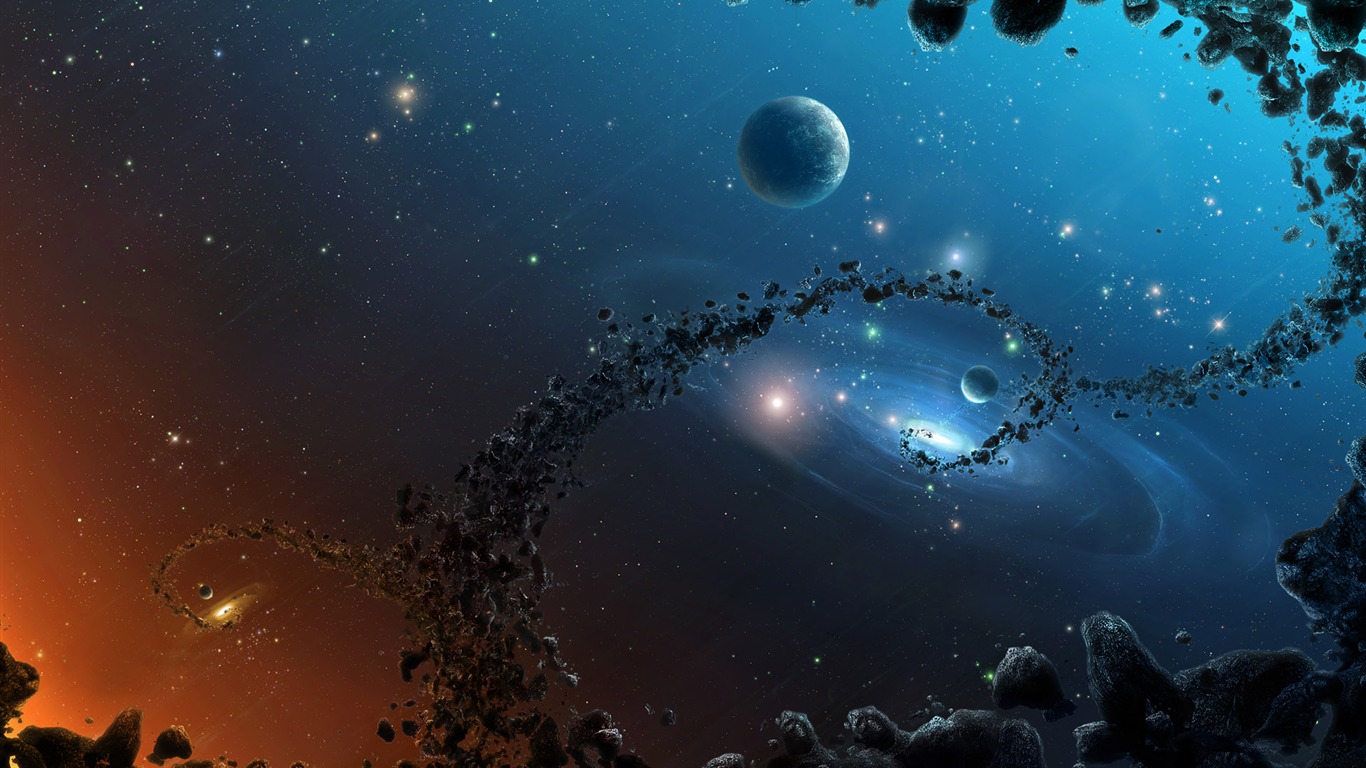 星空地球高清壁紙 #5 - 1366x768