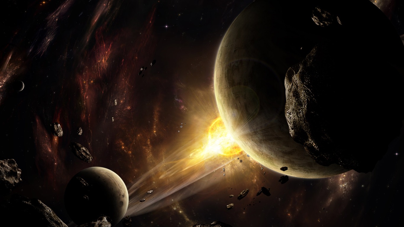 星空地球高清壁紙 #18 - 1366x768