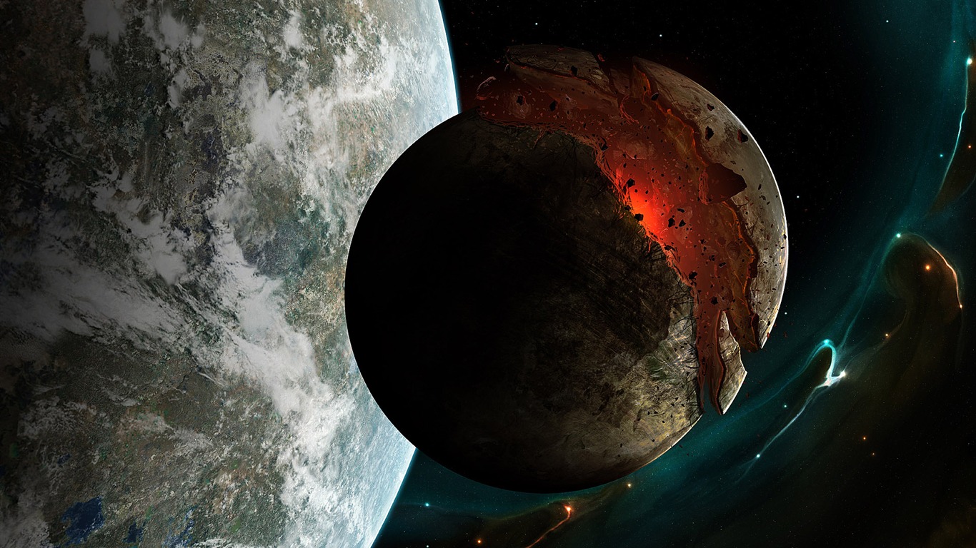 星空地球高清壁紙 #19 - 1366x768