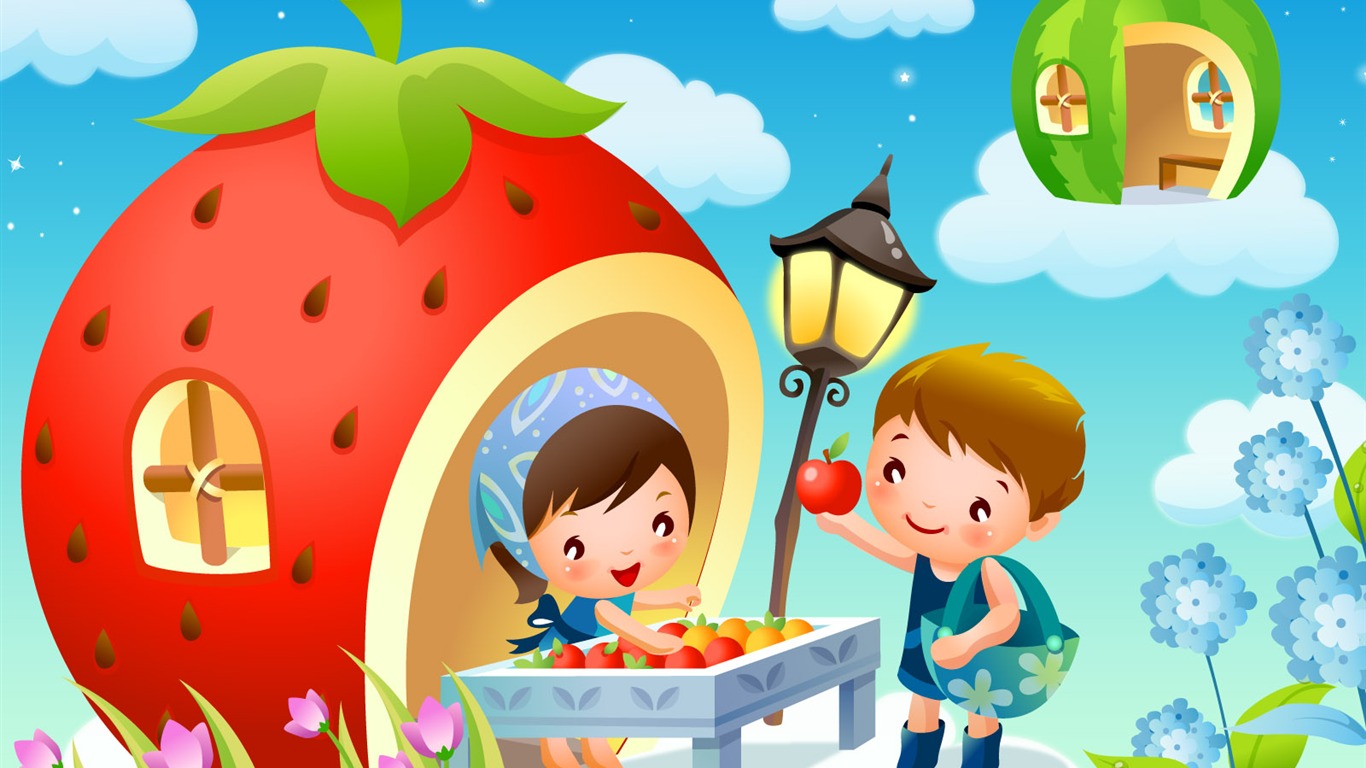 Childhood Dreams Cartoon wallpapers (1) #6 - 1366x768