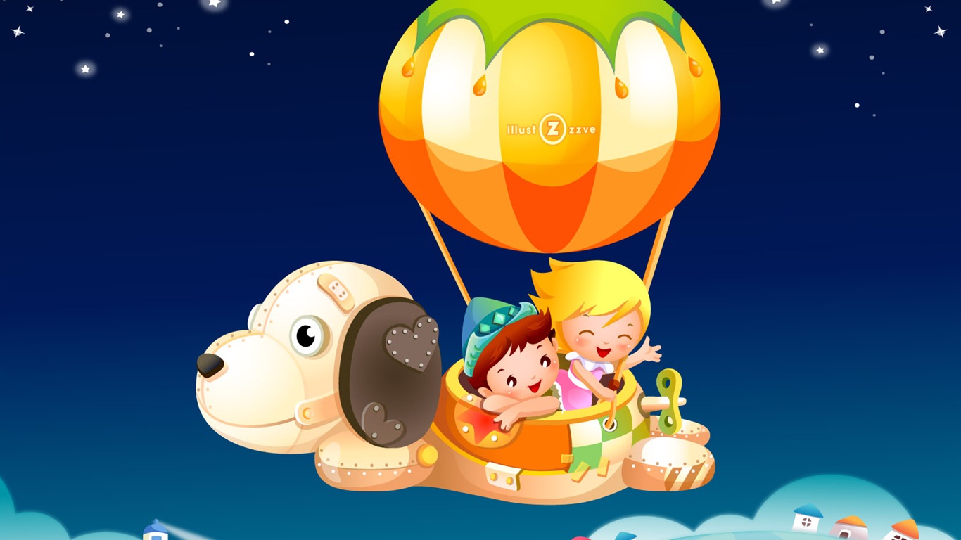 Childhood Dreams Cartoon wallpapers (1) #16 - 1366x768