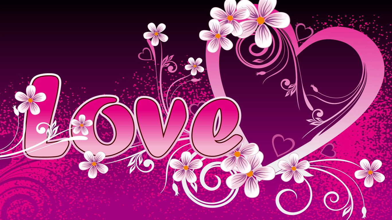 Valentýna Tapety Láska téma #1 - 1366x768