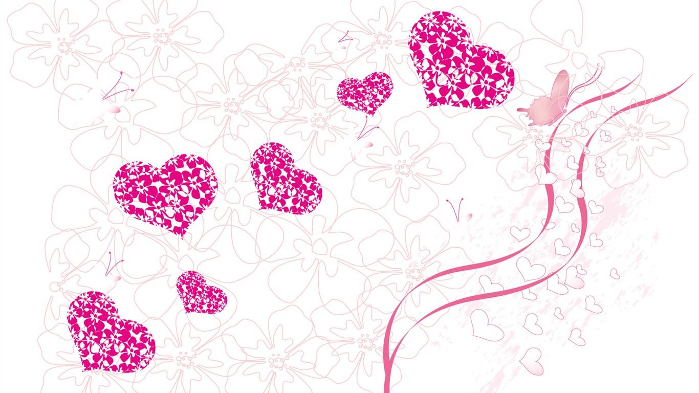 Valentinstag Love Theme Wallpaper #23 - 1366x768