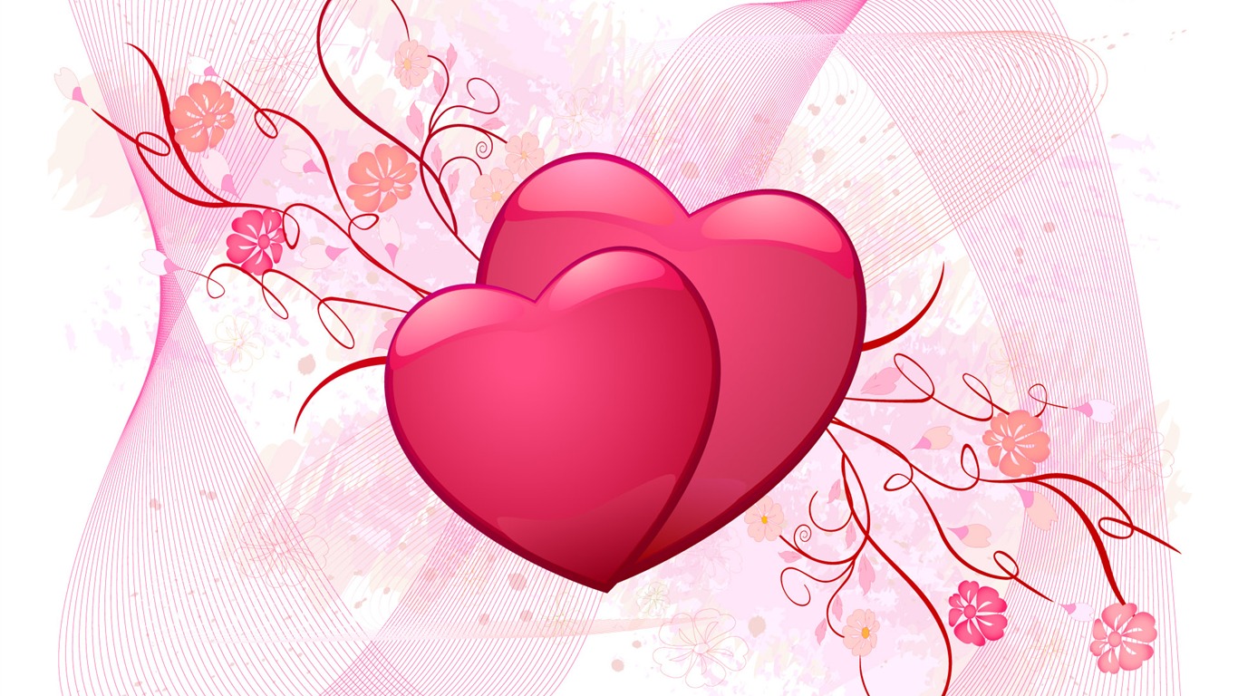 Valentinstag Love Theme Wallpaper #24 - 1366x768