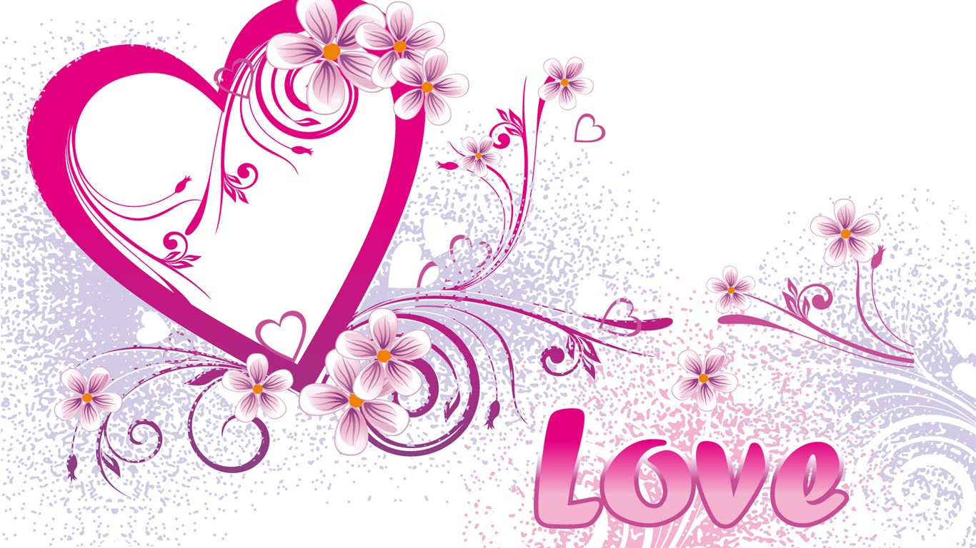 Valentýna Tapety Láska téma #26 - 1366x768