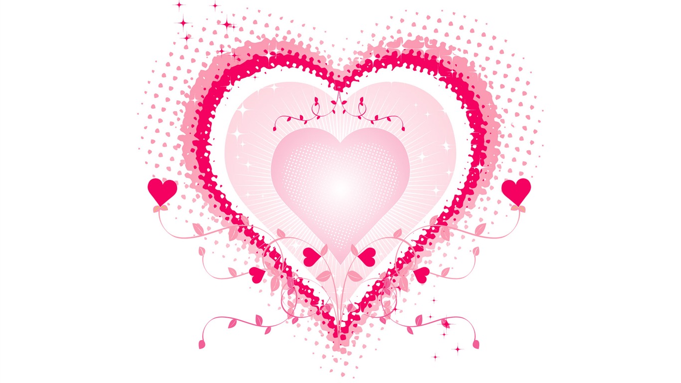 Valentýna Tapety Láska téma #30 - 1366x768
