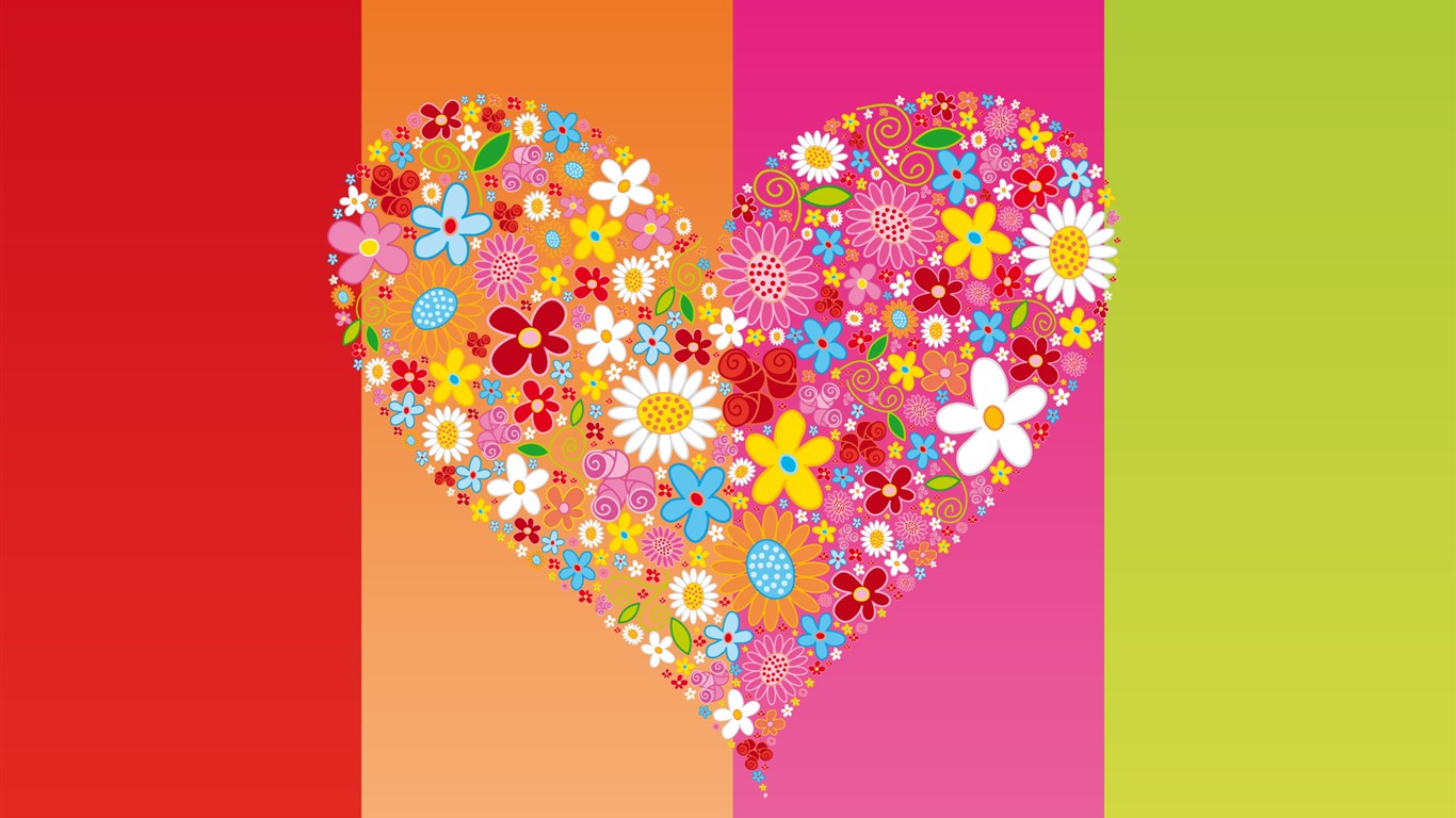 Valentinstag Love Theme Wallpaper #35 - 1366x768