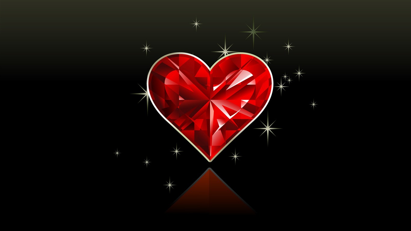 Saint Valentin d'écran Love Theme #39 - 1366x768