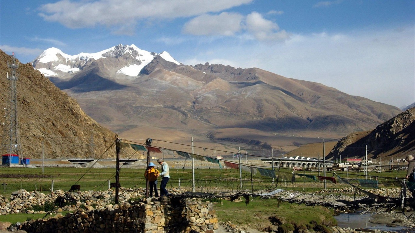 Fond d'écran paysage albums Tibet #9 - 1366x768