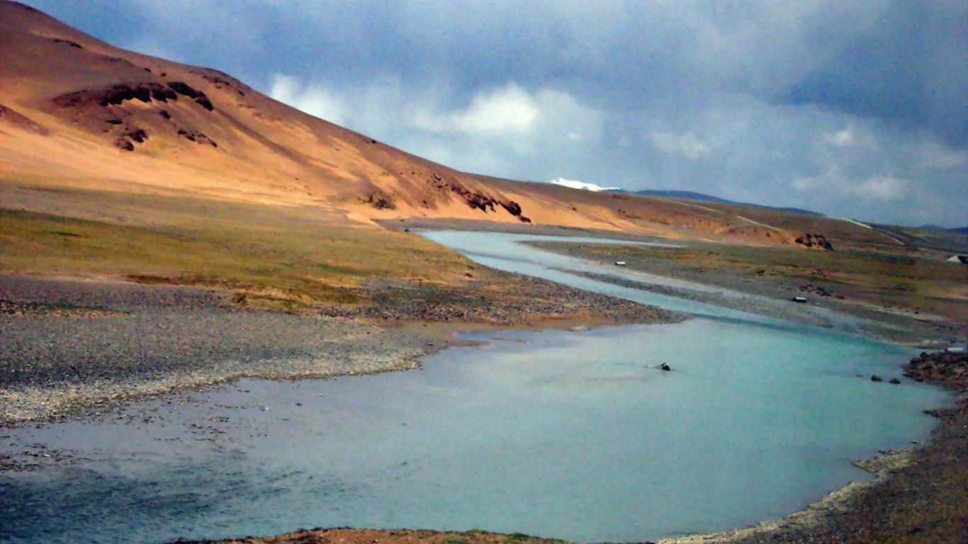 Tibet alba Krajina wallpaper #21 - 1366x768