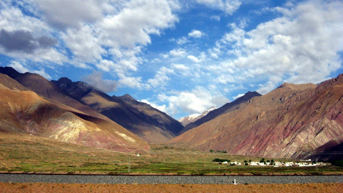 Tibet Landschaft Tapeten Alben #26 - 1366x768