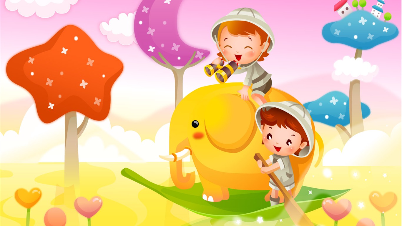 卡通夢幻童年壁紙(二) #2 - 1366x768