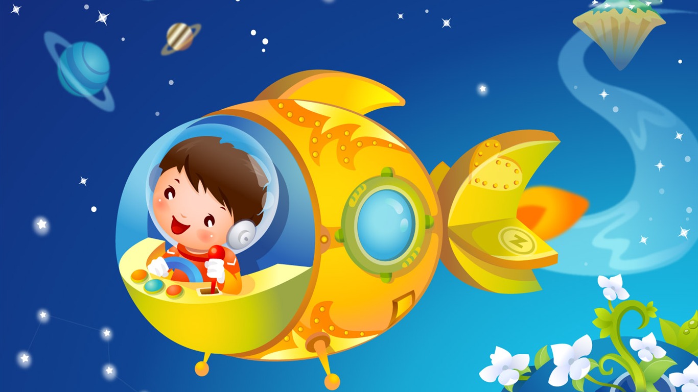 Childhood Dreams Cartoon wallpapers (2) #19 - 1366x768