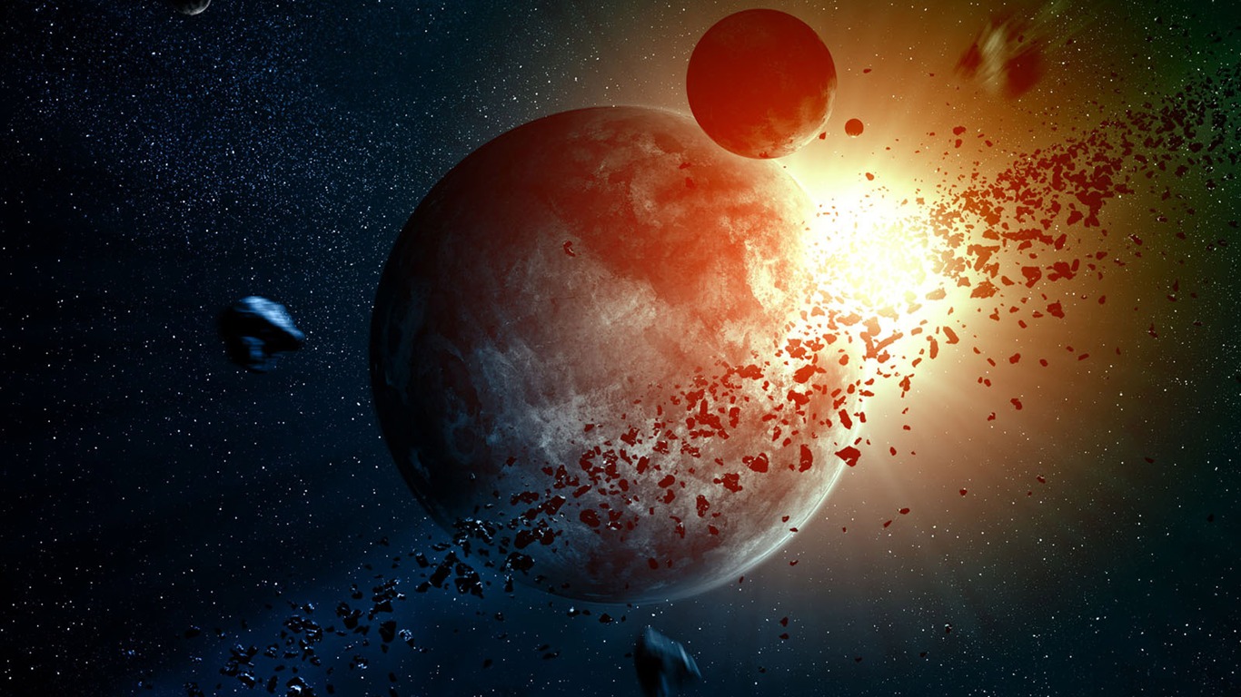 nekonečném vesmíru, krásné Star Tapeta #5 - 1366x768