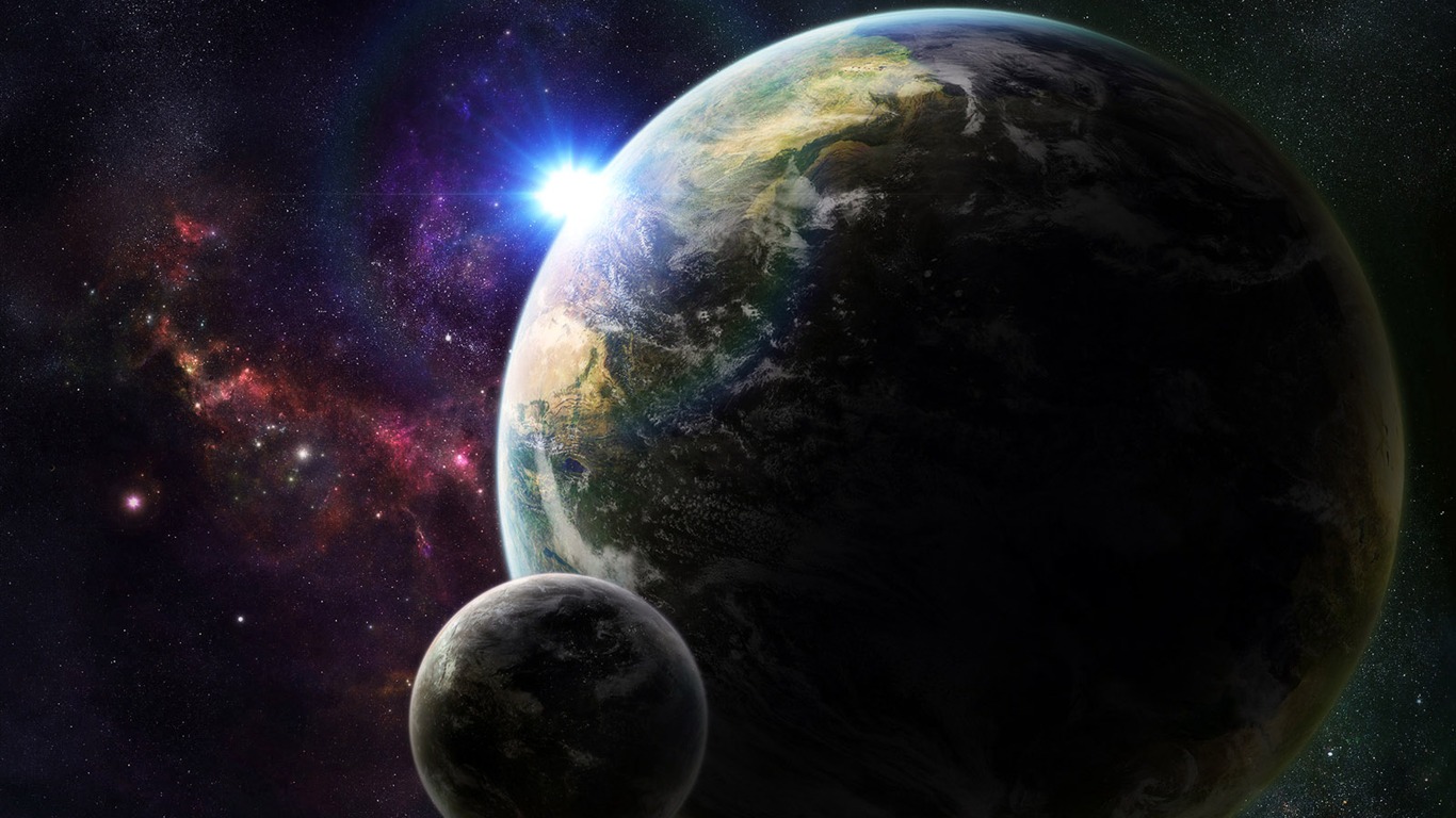 無邊宇宙 美麗星空壁紙 #20 - 1366x768