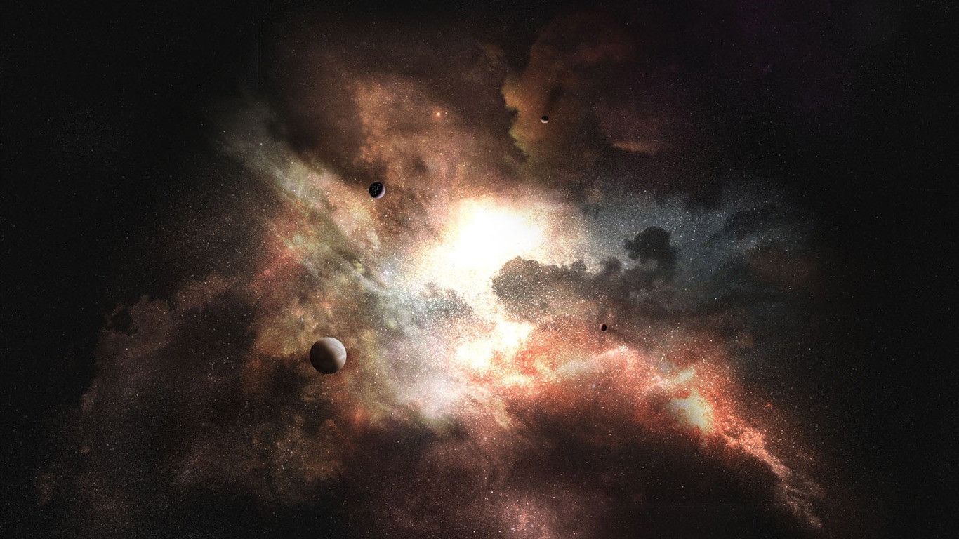 nekonečném vesmíru, krásné Star Tapeta #23 - 1366x768