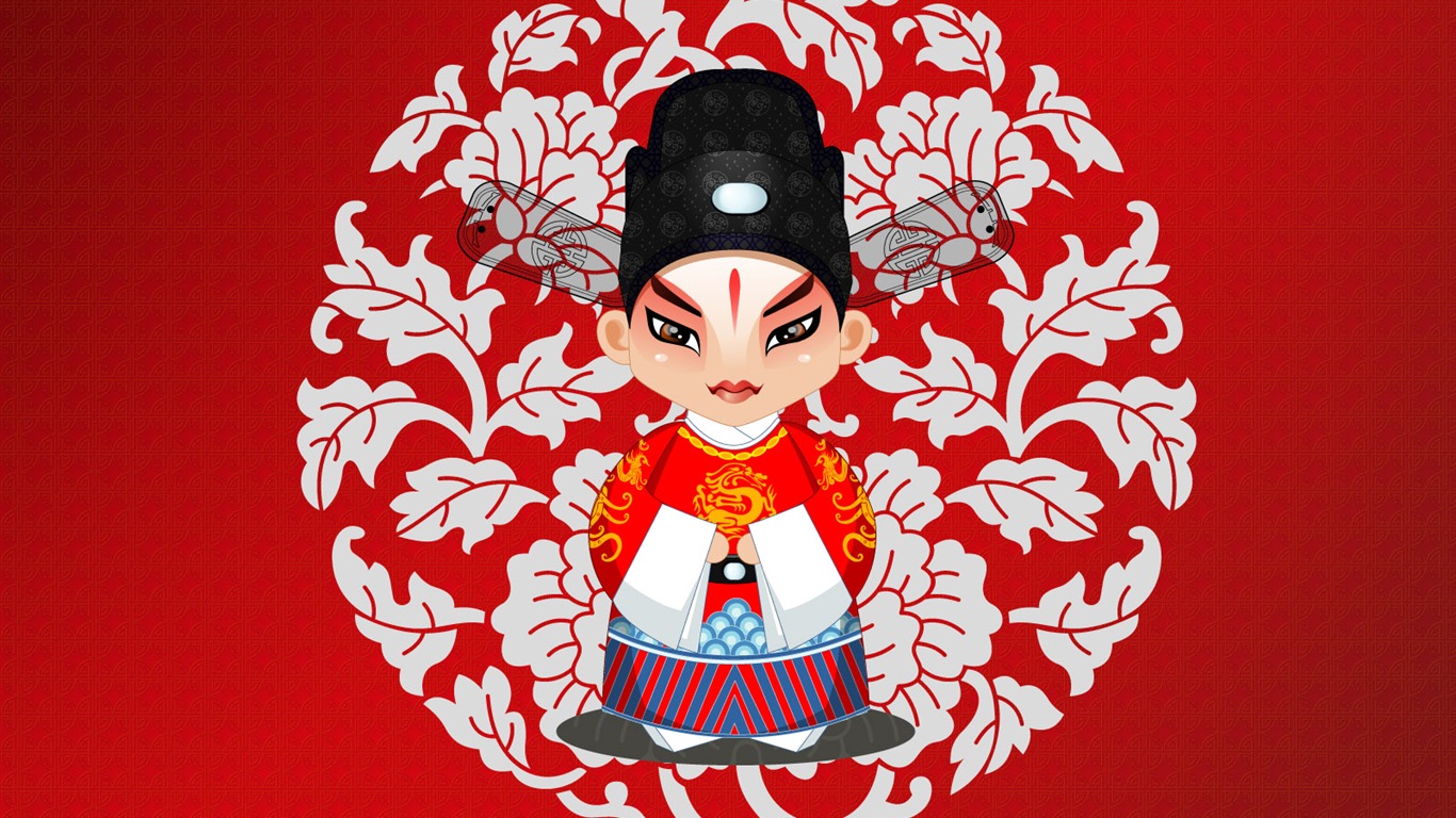 Vector opera People Wallpaper #16 - 1366x768