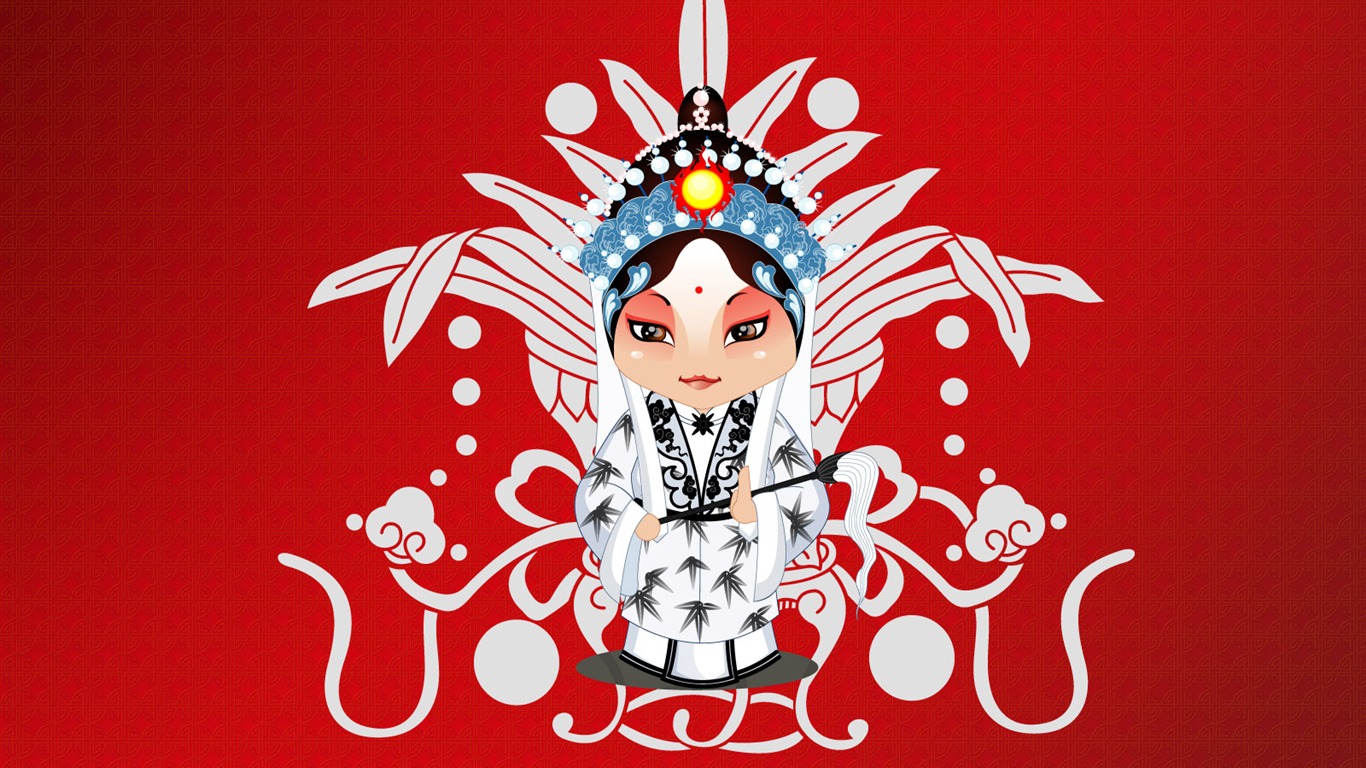Vektorové opera Lidé Wallpaper #20 - 1366x768