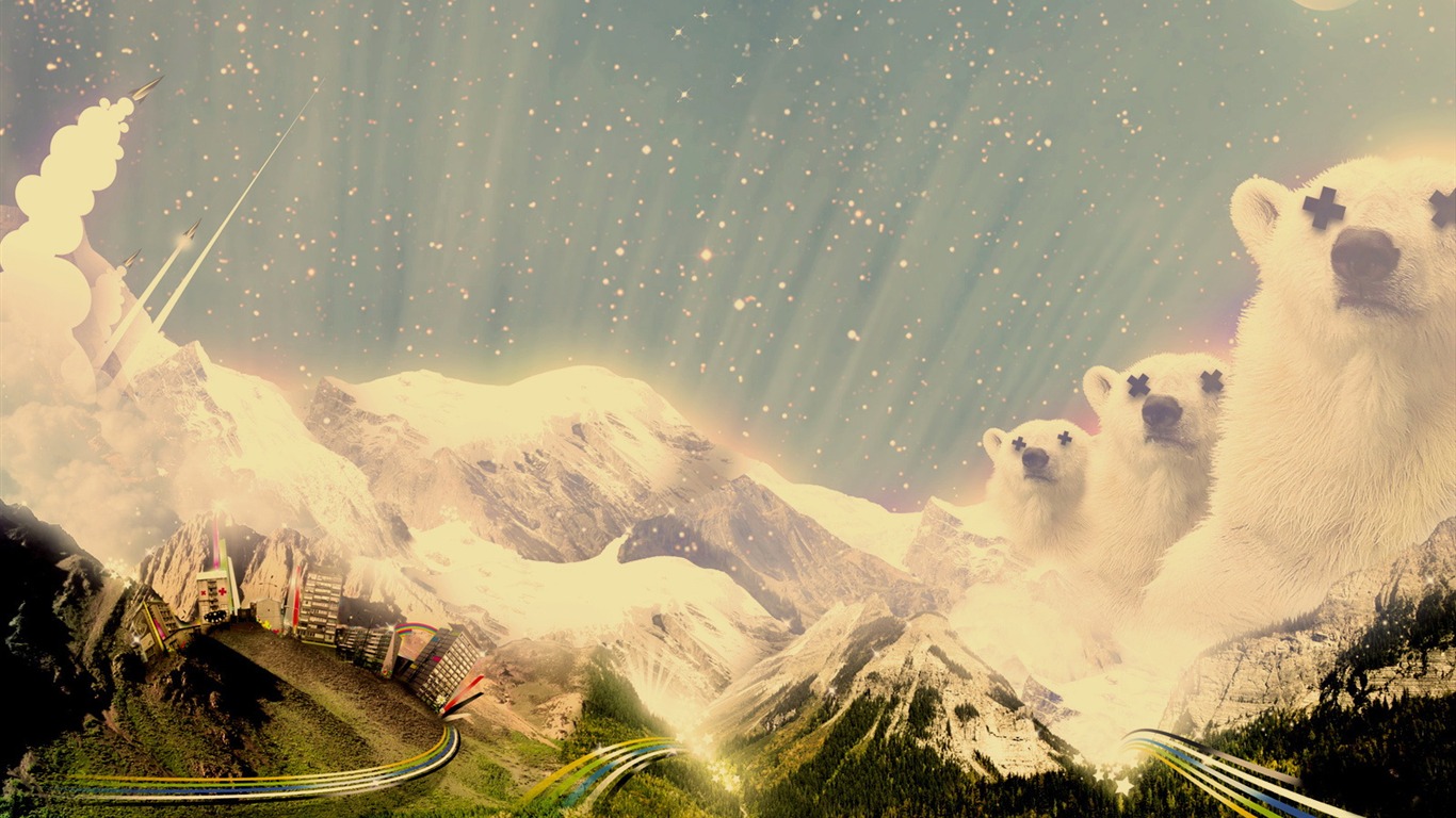 動感風景壁紙 #13 - 1366x768