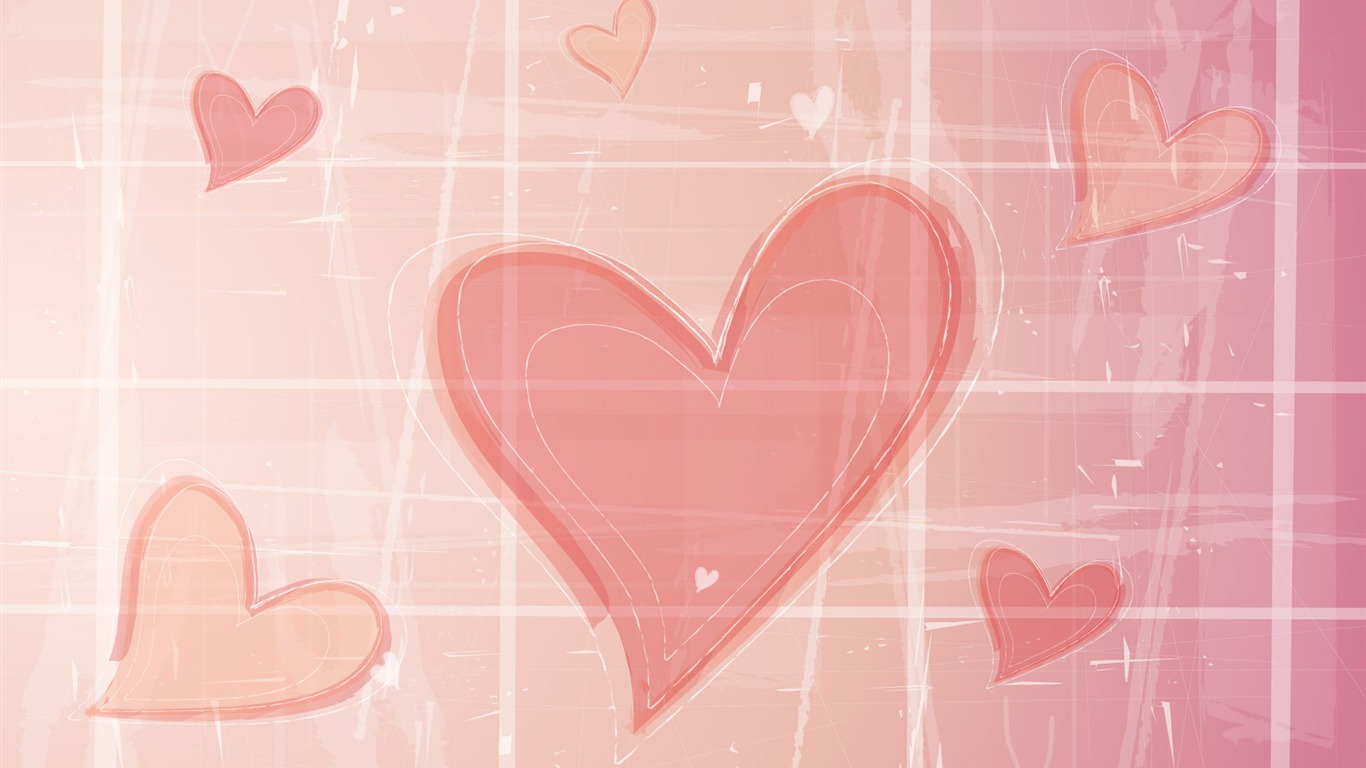 Valentýna Tapety na plochu láska Téma (2) #15 - 1366x768