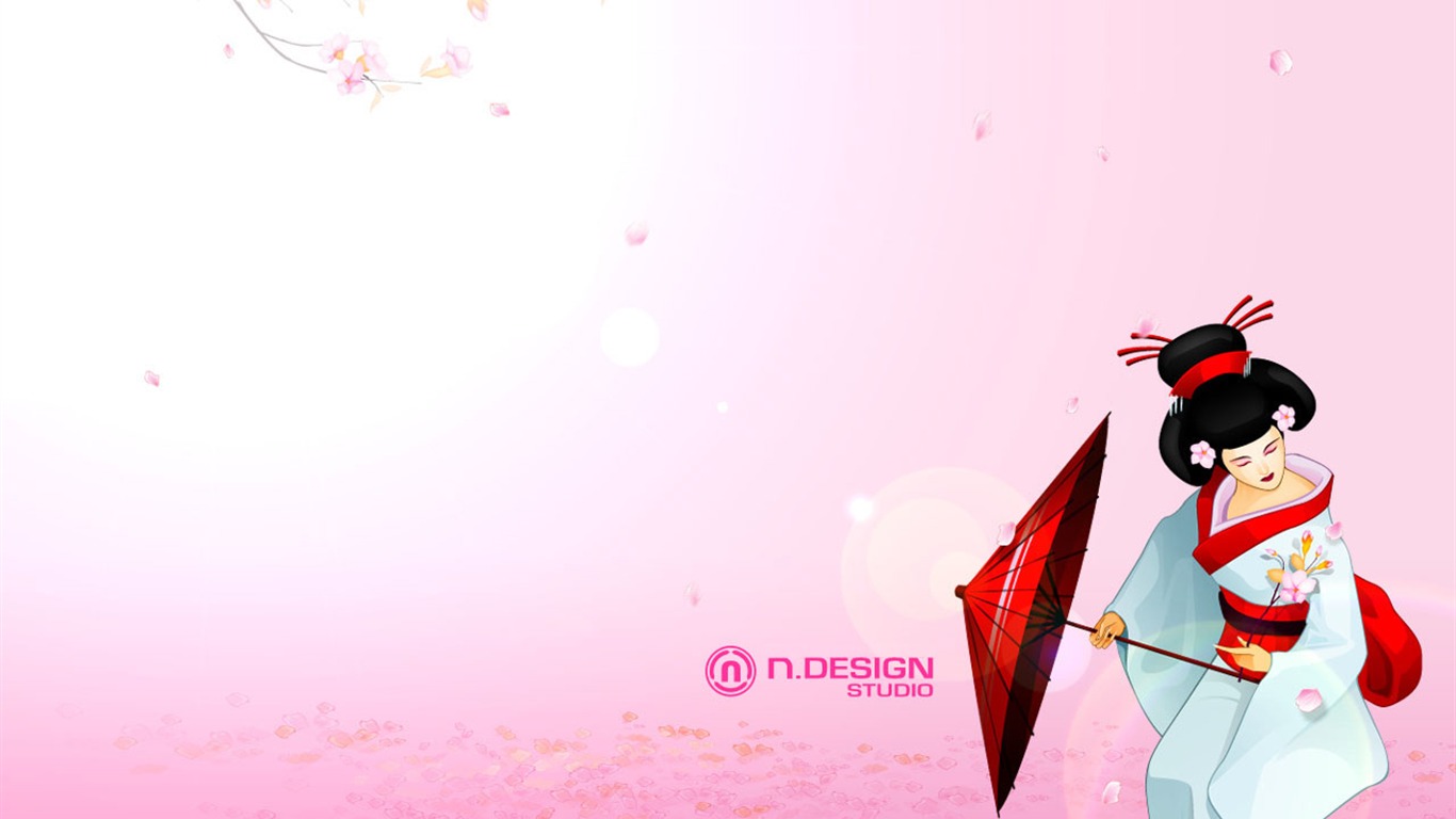 矢量 Ndesign 壁紙專輯 #9 - 1366x768