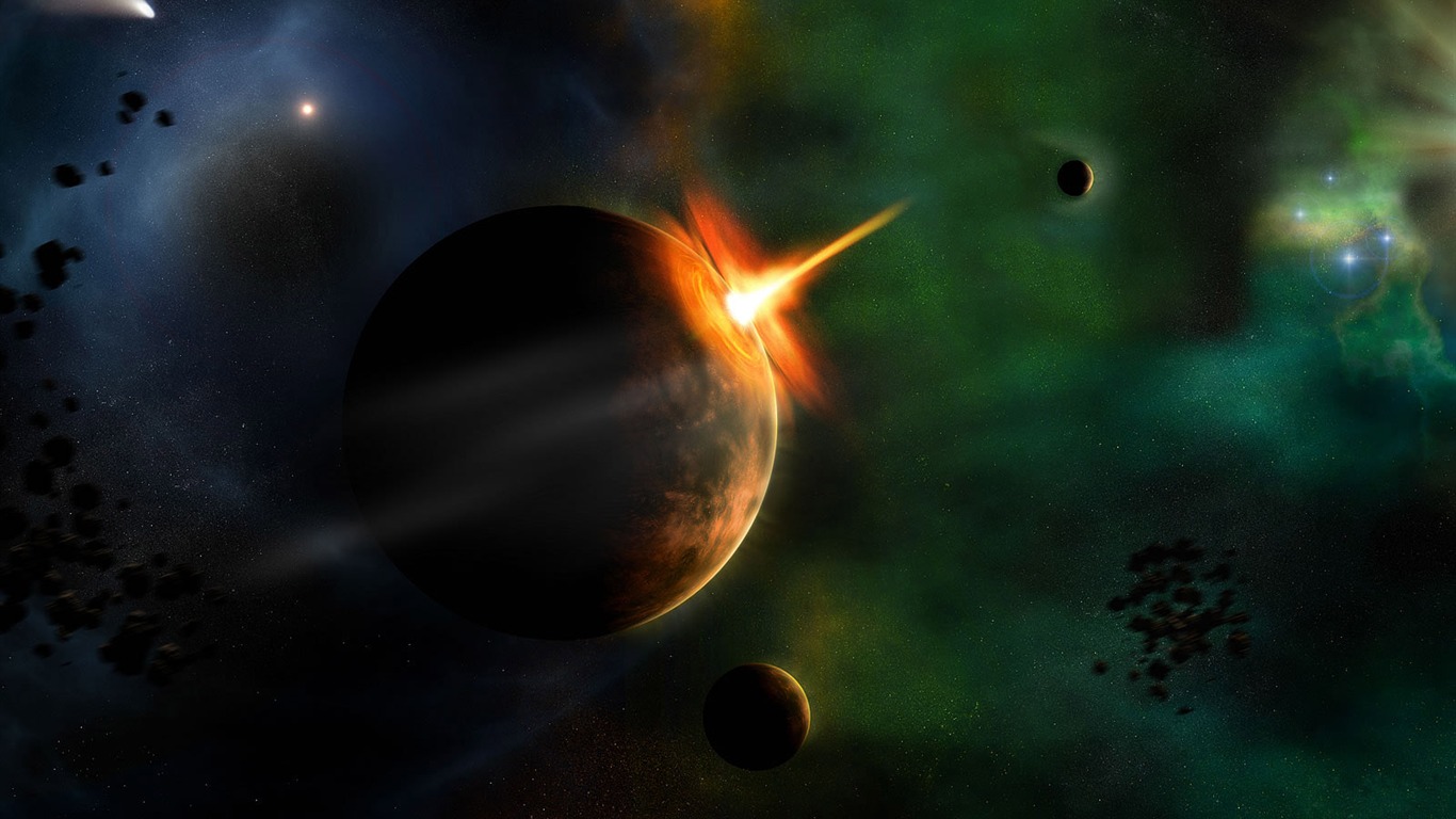無限遐思 3D星空專輯壁紙 #5 - 1366x768