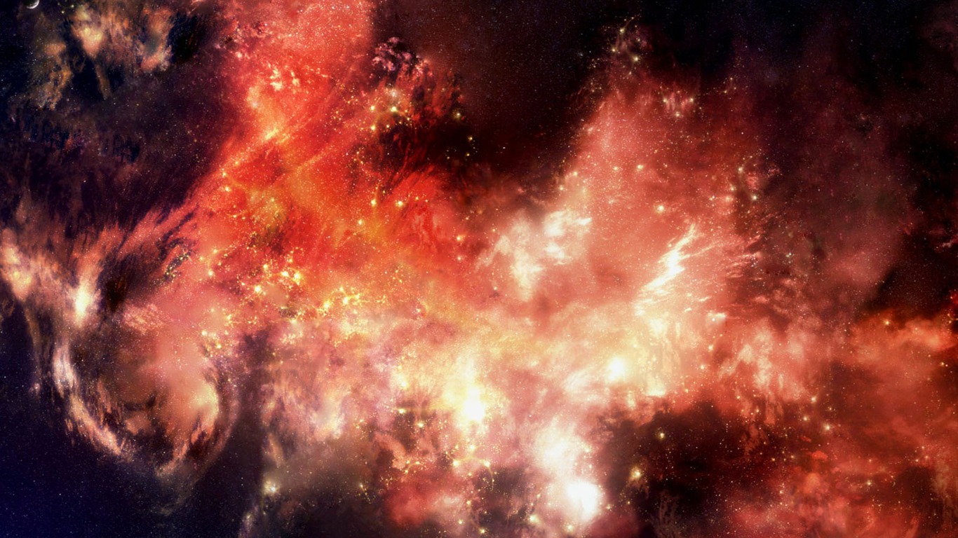 無限遐思 3D星空專輯壁紙 #8 - 1366x768