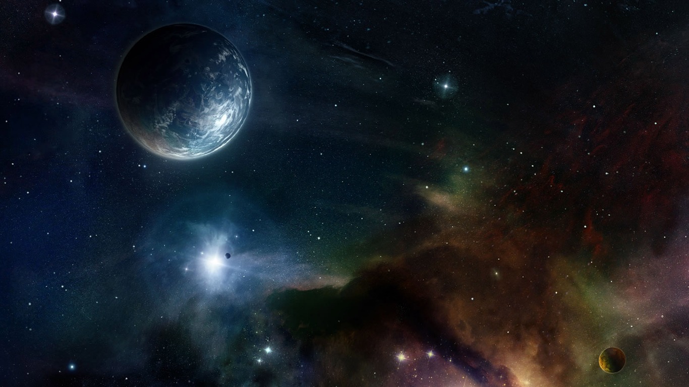 無限遐思 3D星空專輯壁紙 #10 - 1366x768