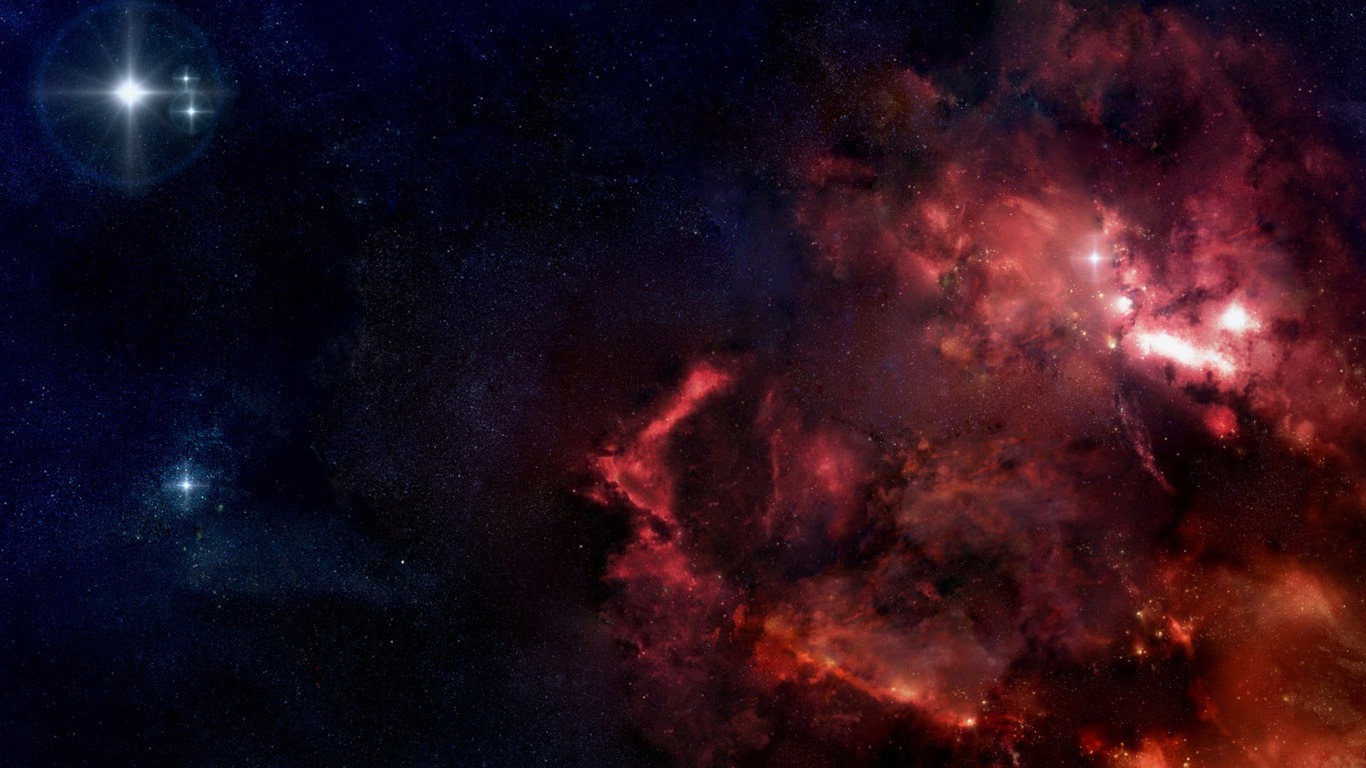 無限遐思 3D星空專輯壁紙 #27 - 1366x768