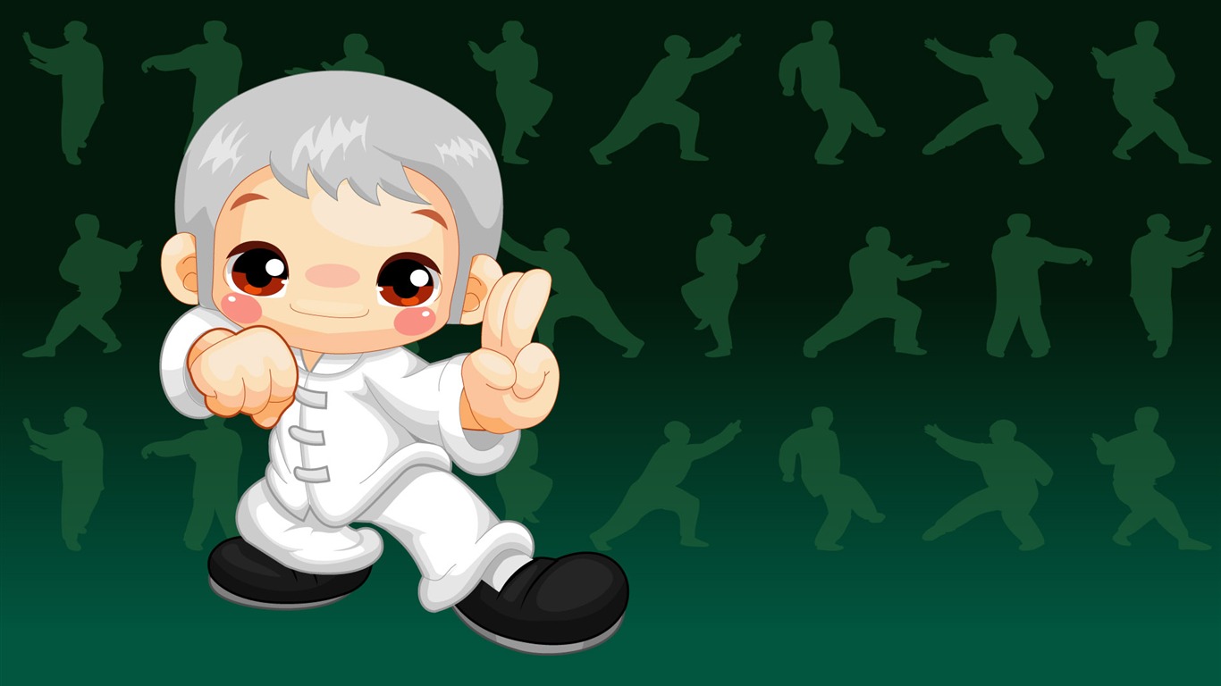 Vector Cartoon Child Wallpaper (1) #17 - 1366x768