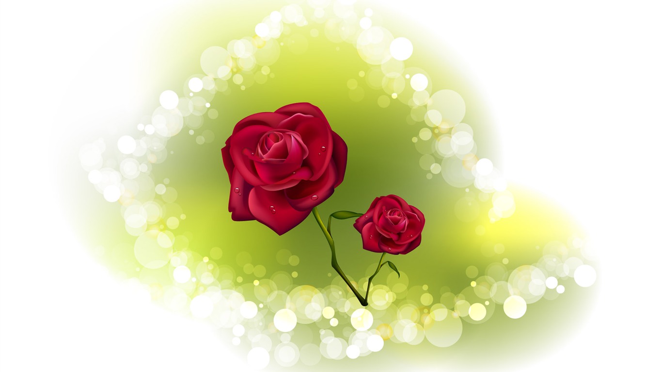Valentýna Tapety na plochu láska téma (3) #19 - 1366x768