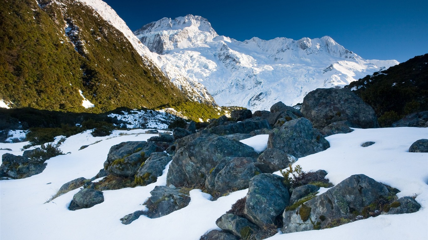 fondos de escritorio de un pintoresco paisaje de Nueva Zelanda #11 - 1366x768