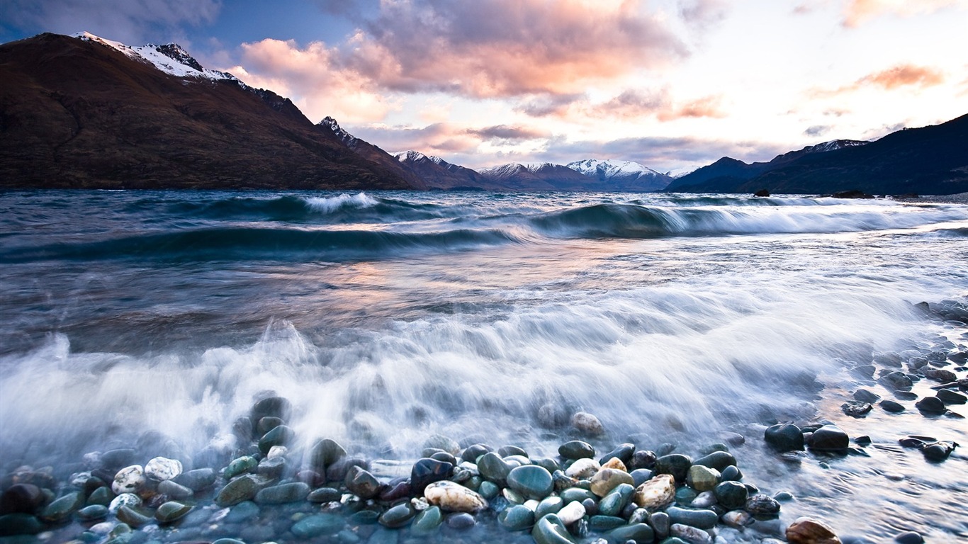 Nový Zéland je malebné krajině wallpaper #22 - 1366x768