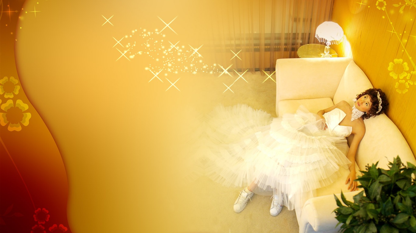 Svatební fotografie wallpaper album (3) #12 - 1366x768