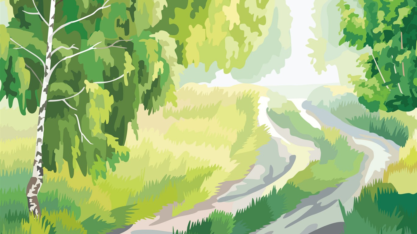 Vector Scenery Bilder (2) #5 - 1366x768