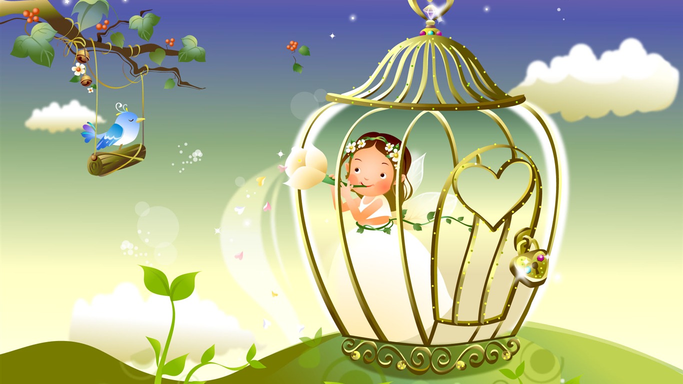 Fairy Tales Vector Wallpaper (1) #20 - 1366x768